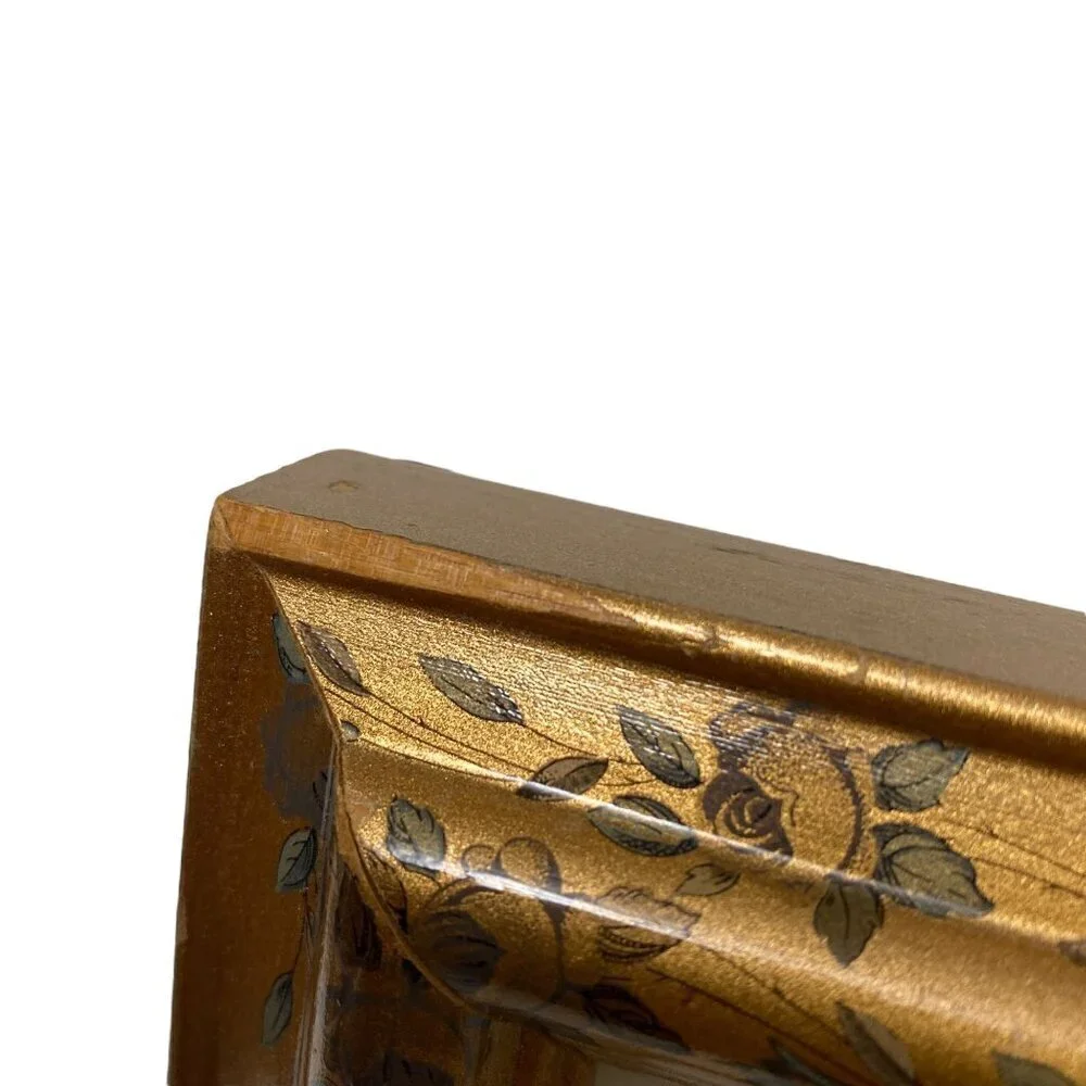 Floral Gilt Wood Photo Frame for 5x7